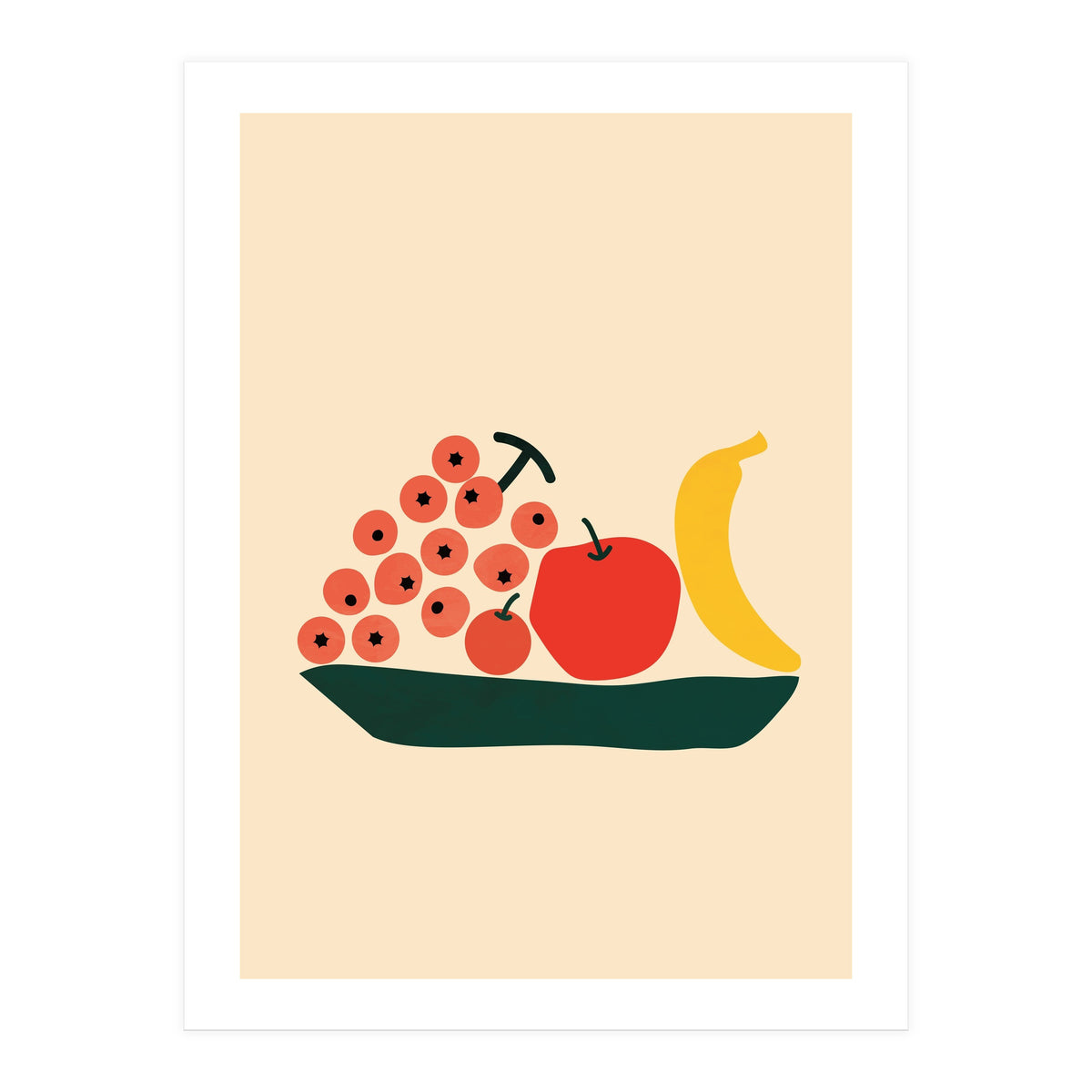 Abstract Modern Fruit (Print Only)