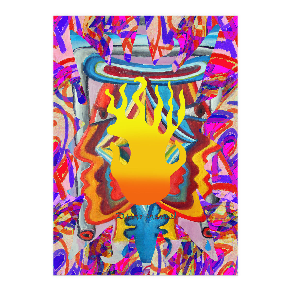 Fuego Y Graffiti 31 (Print Only)