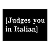 Judges You In Italian (Print Only) thumbnail