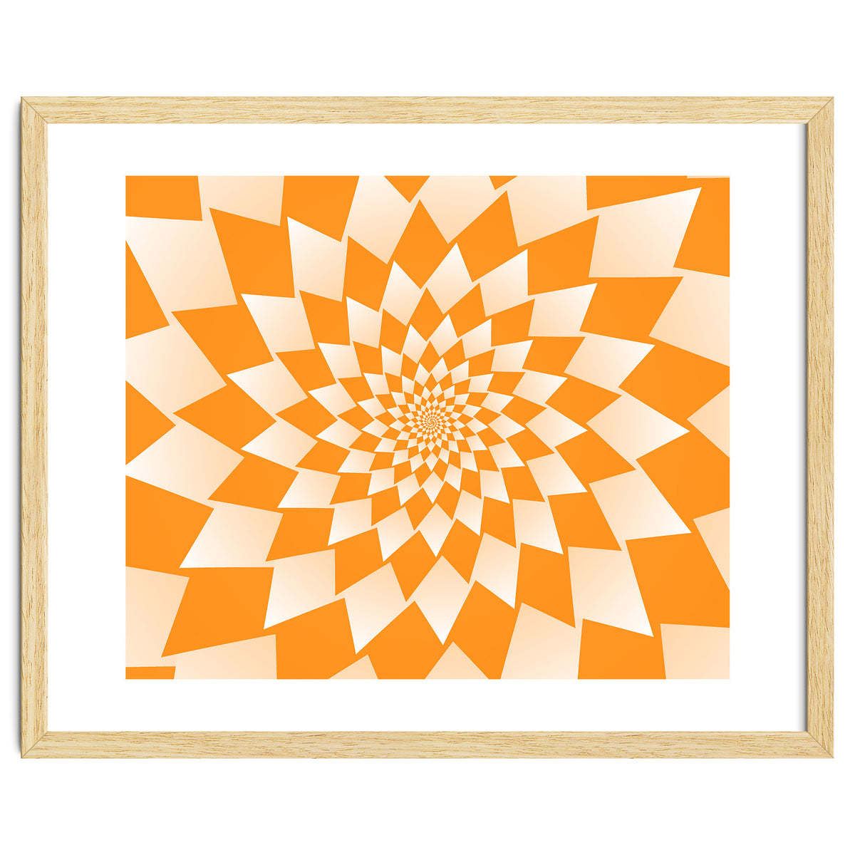 Abstract Orange Geometric