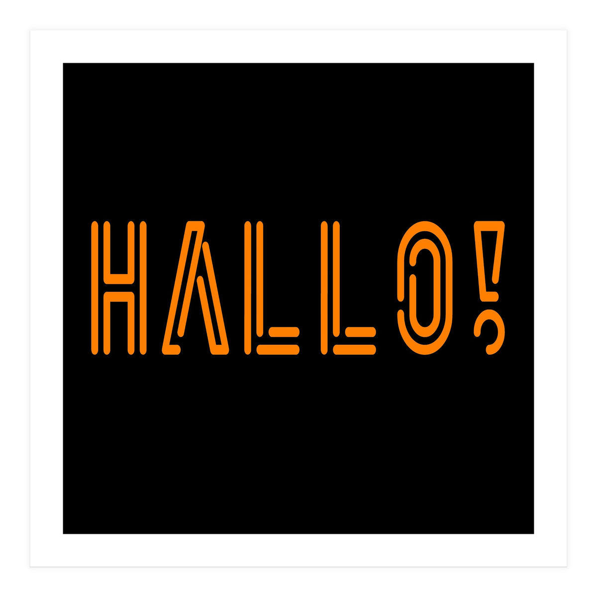 Hallo! German greetings (Print Only)