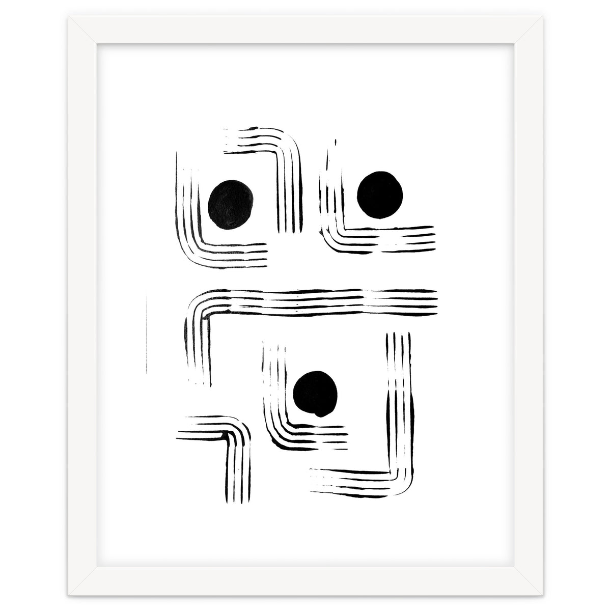 Mid-century Modern Monochrome Print #2