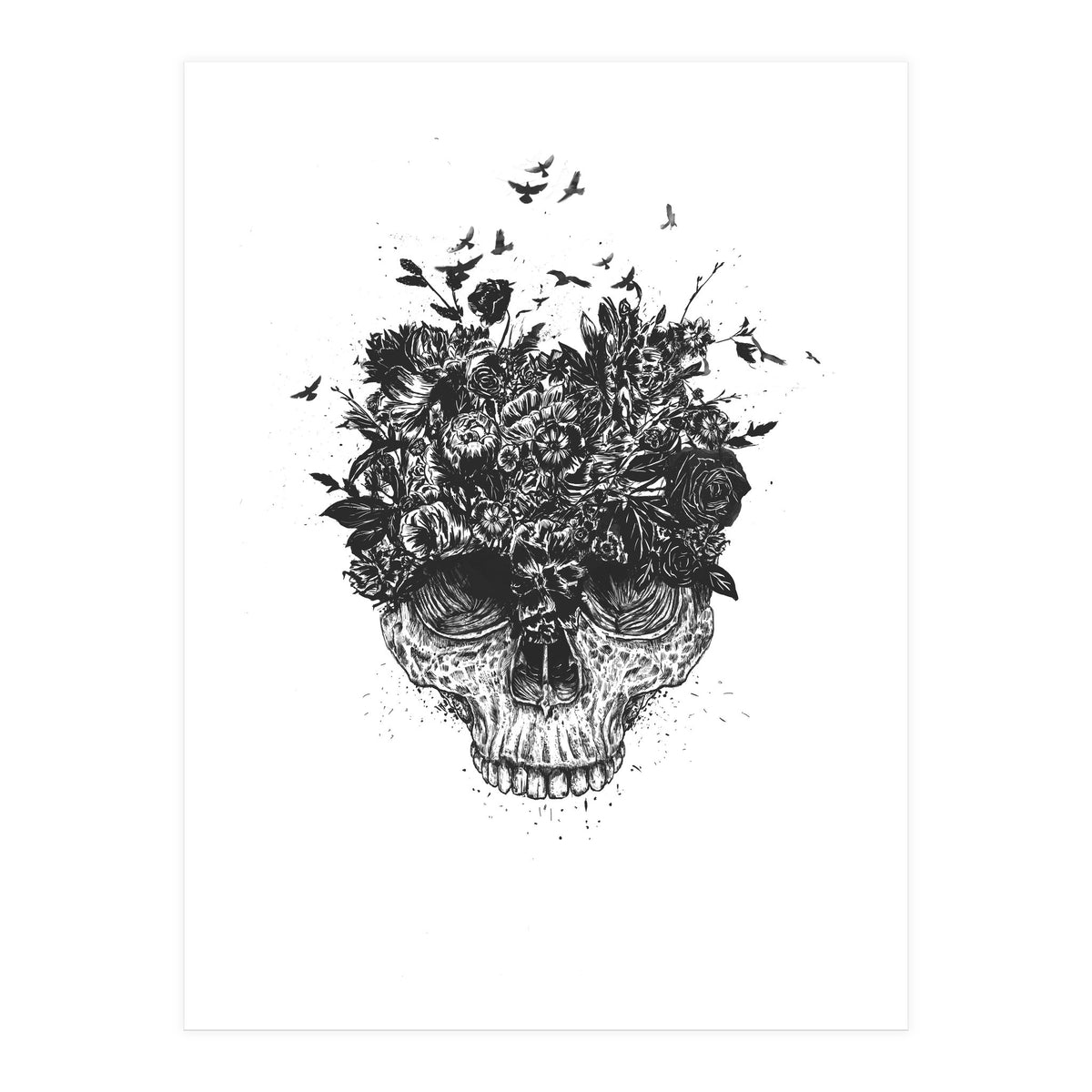 My Head Is A Jungle Bw (Print Only)