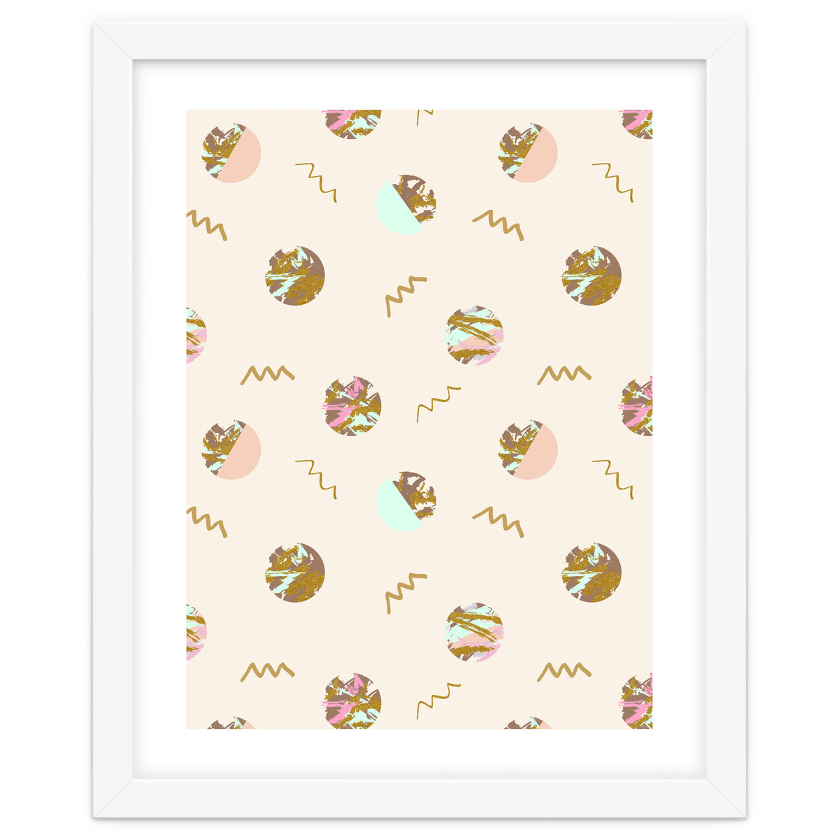 Abstract geometric vector painting