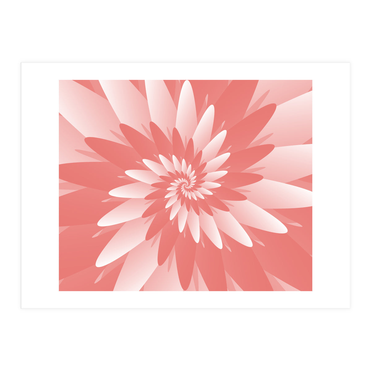 Flower Pattern Spiral  (Print Only)