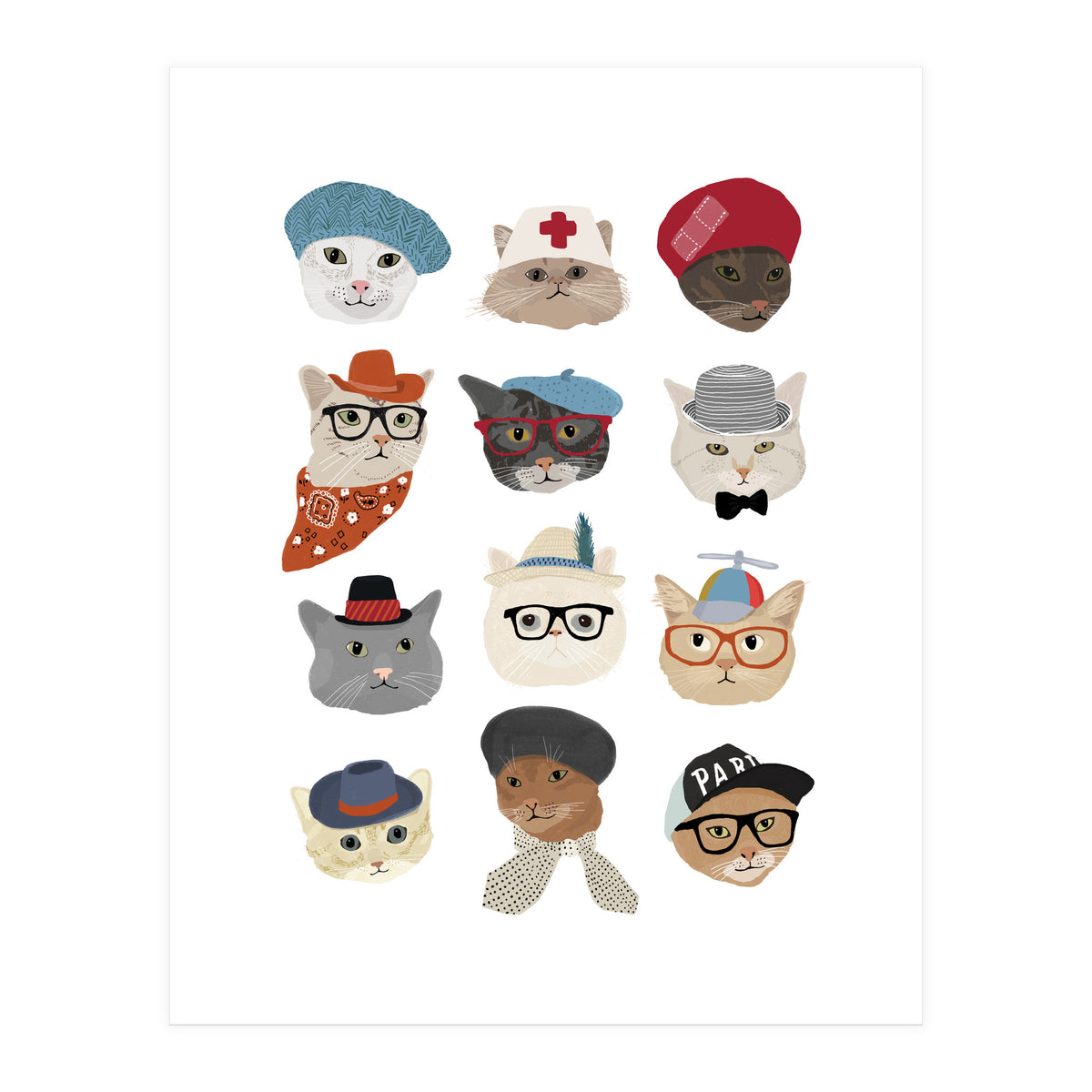 Cats in Hats (Print Only)