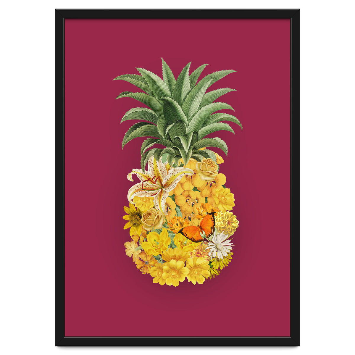 Pineapple Floral Pink
