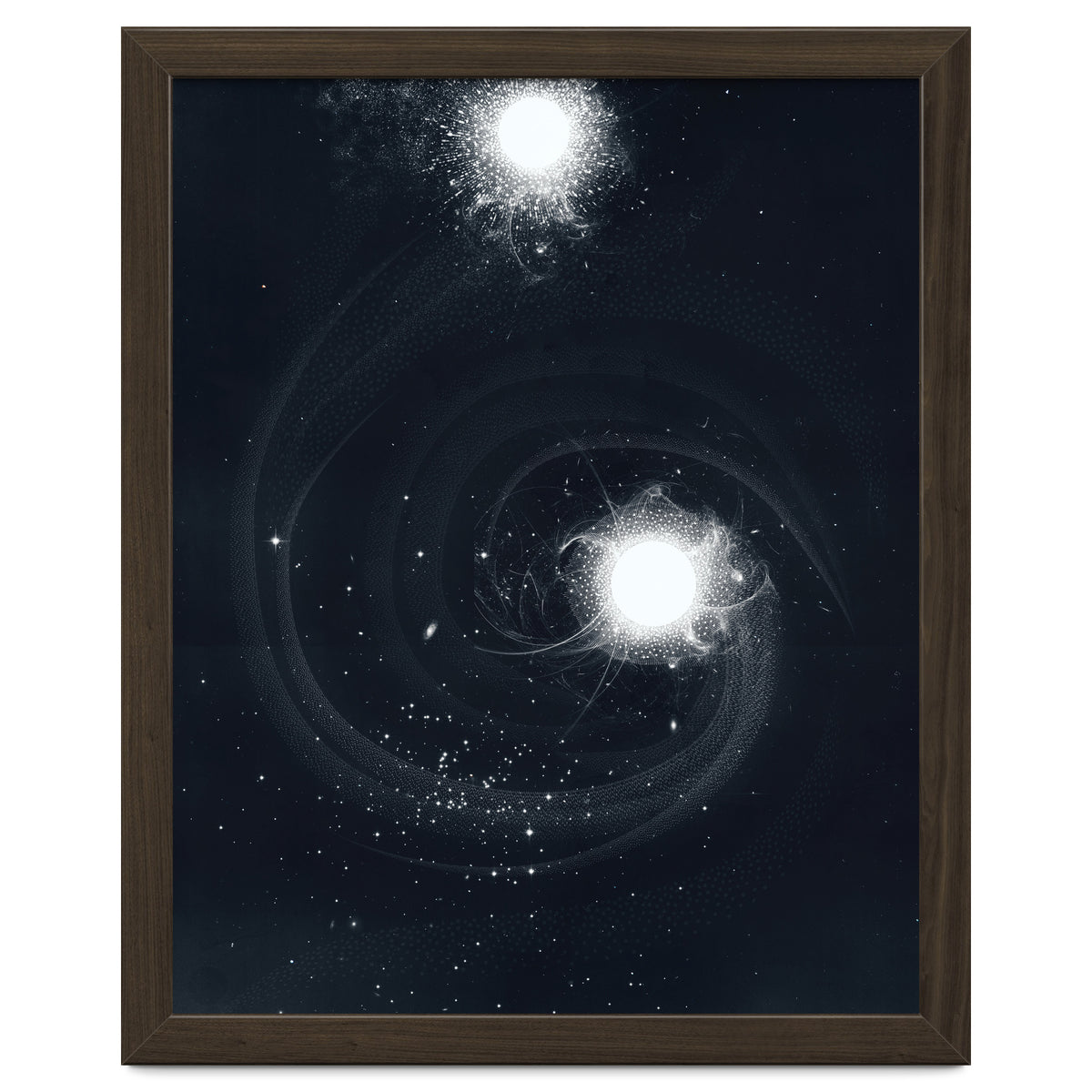 Vintage Cosmos: Double Spiral Nebula