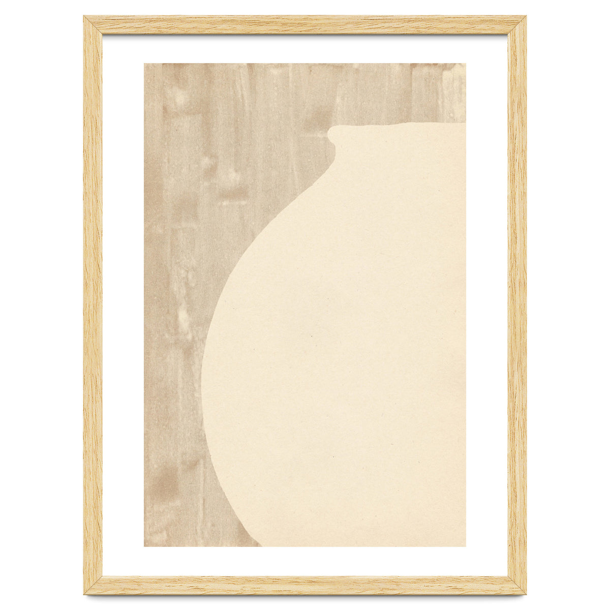 Cream tone vase silhouette