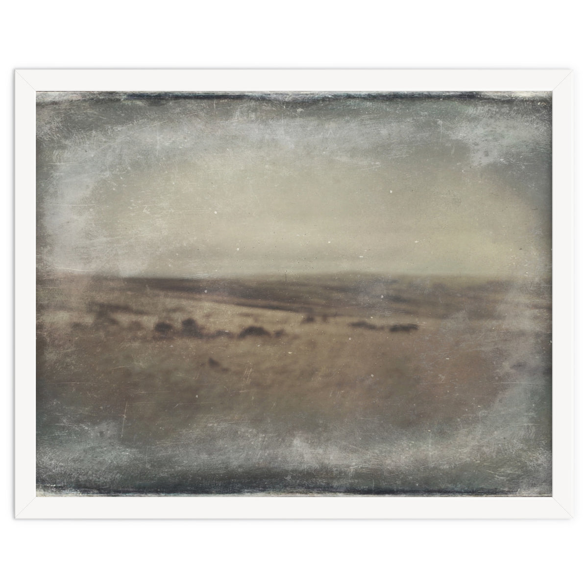Bleak winter landscape of Saddleworth Moor