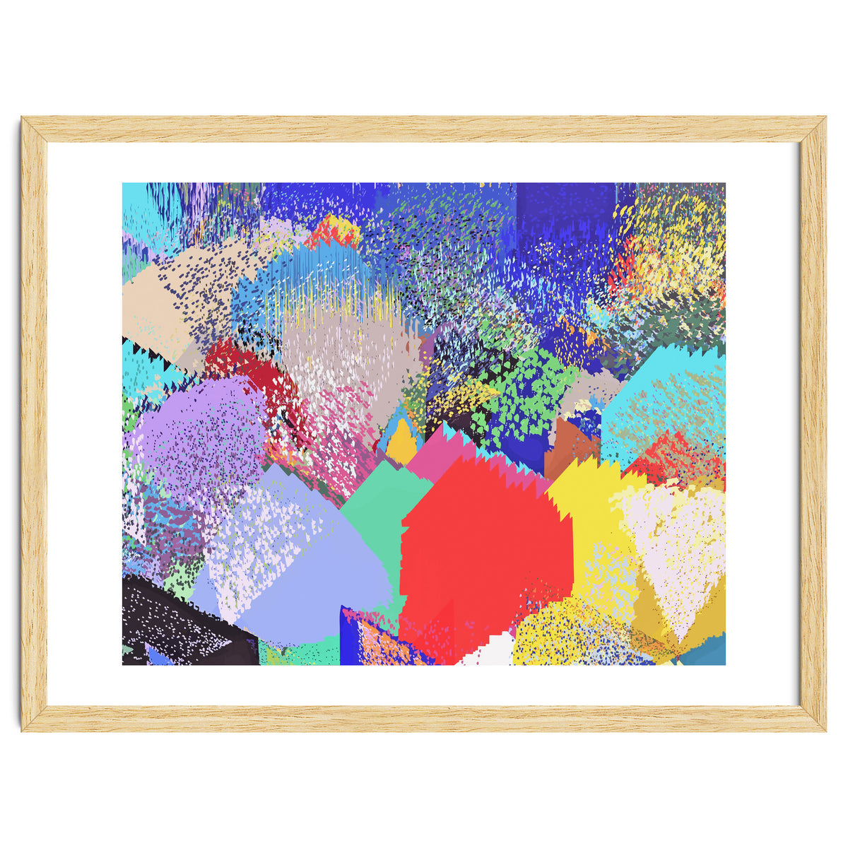 Modern Life, Abstract Contemporary Graphic Design, Eclectic Colorful Shapes