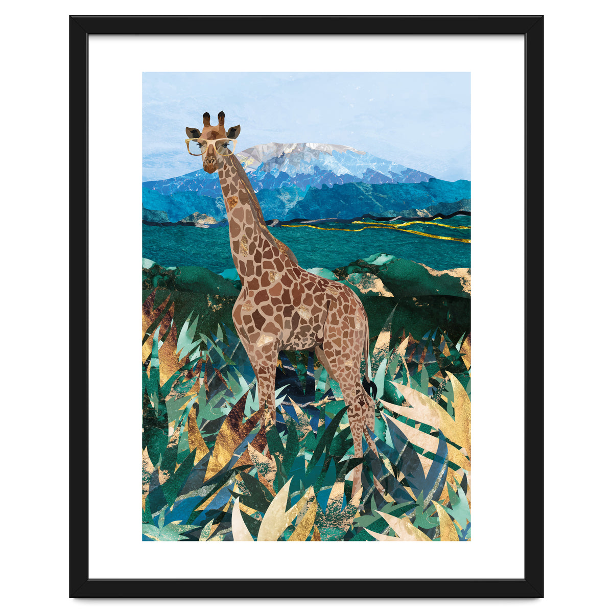 Giraffe in the tropical savanna