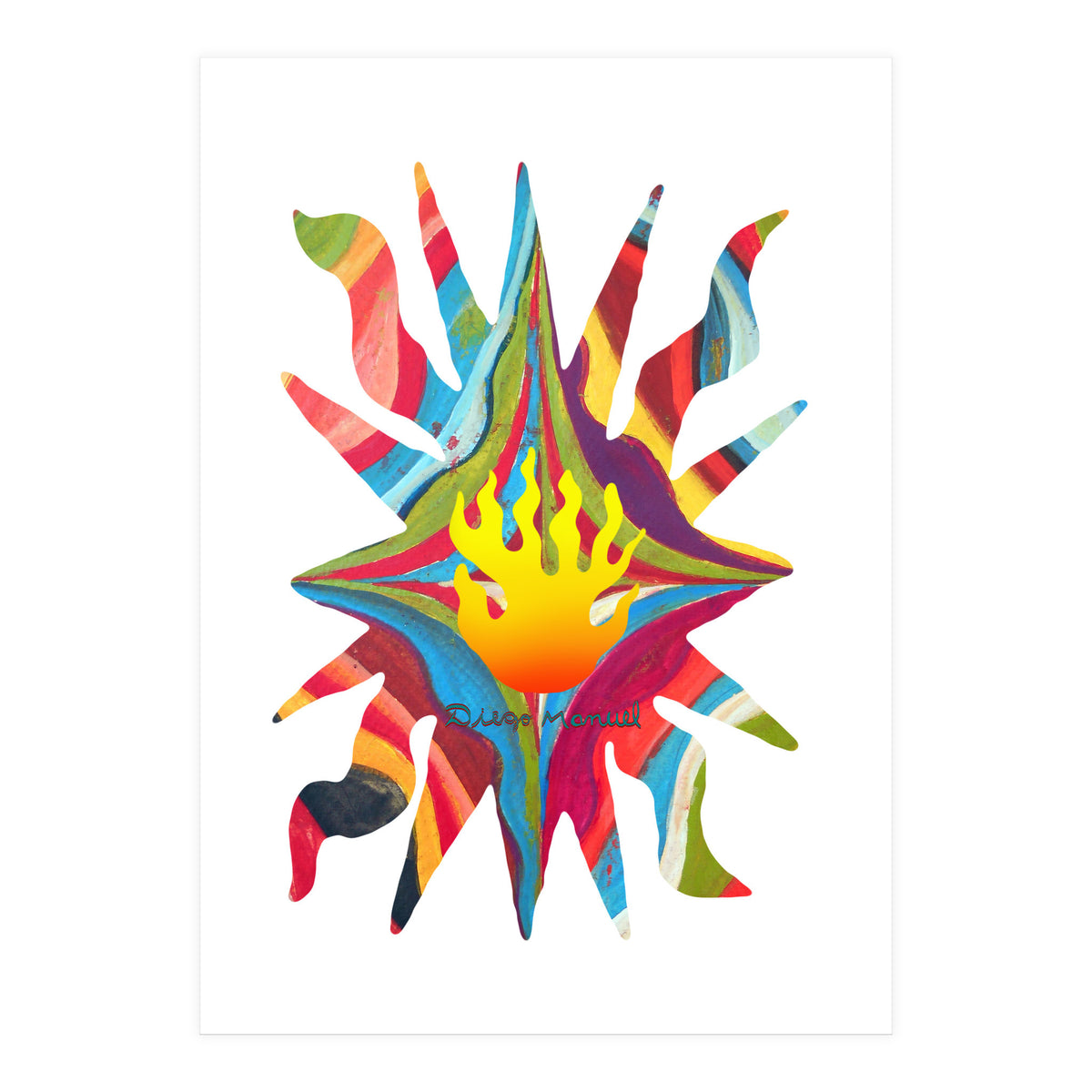 Fuego 36 Copia (Print Only)