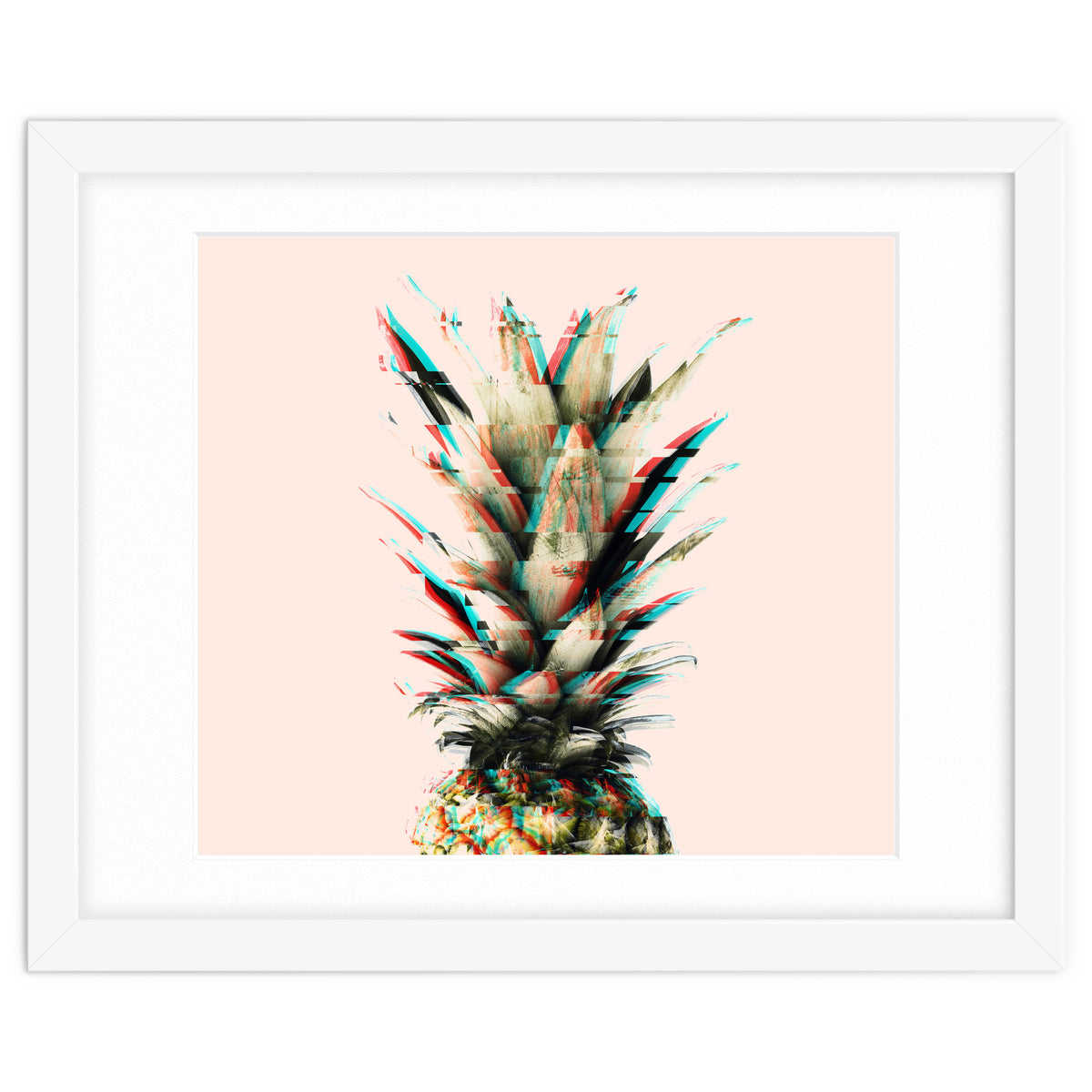 Glitch pineapple pink