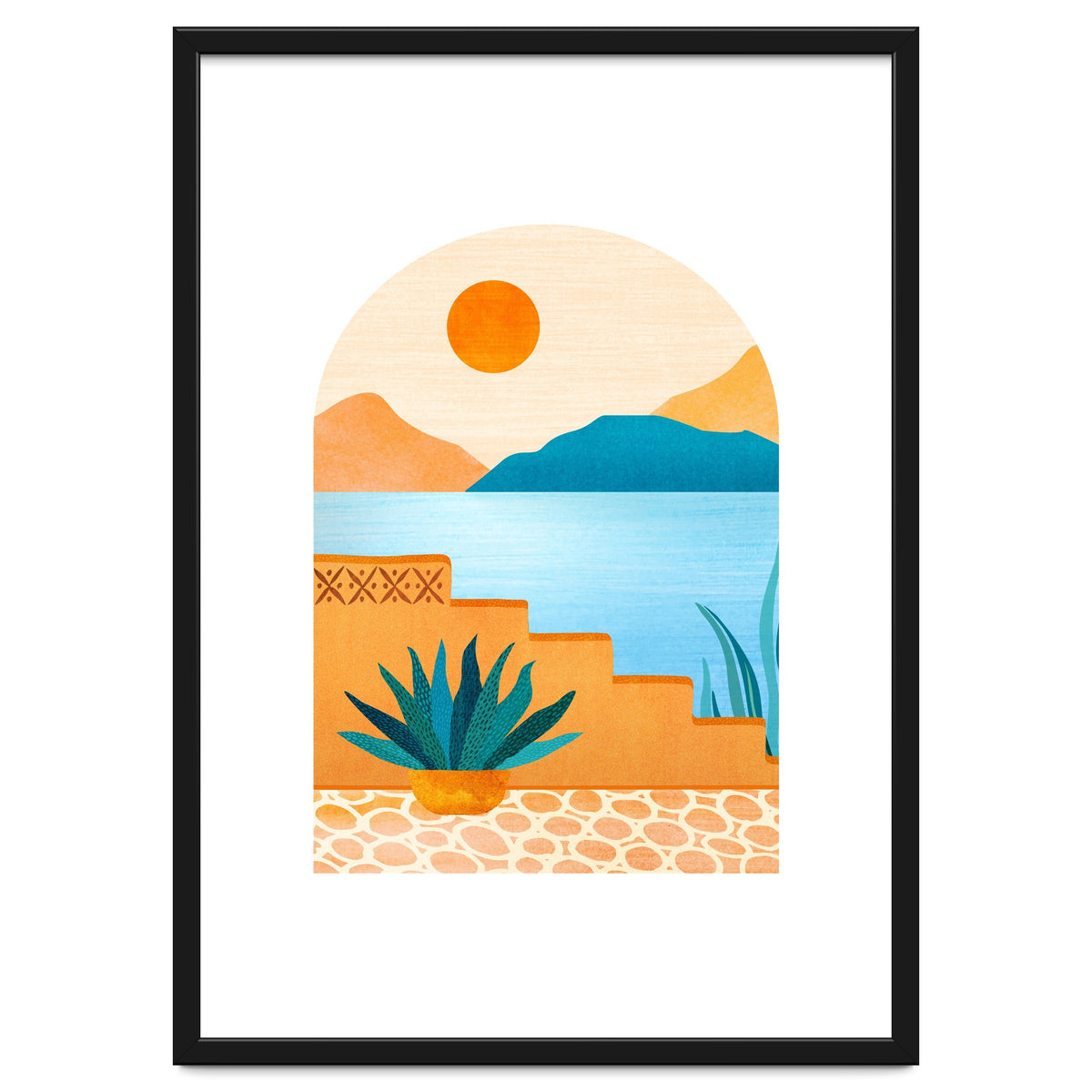 Desert Oasis Landscape