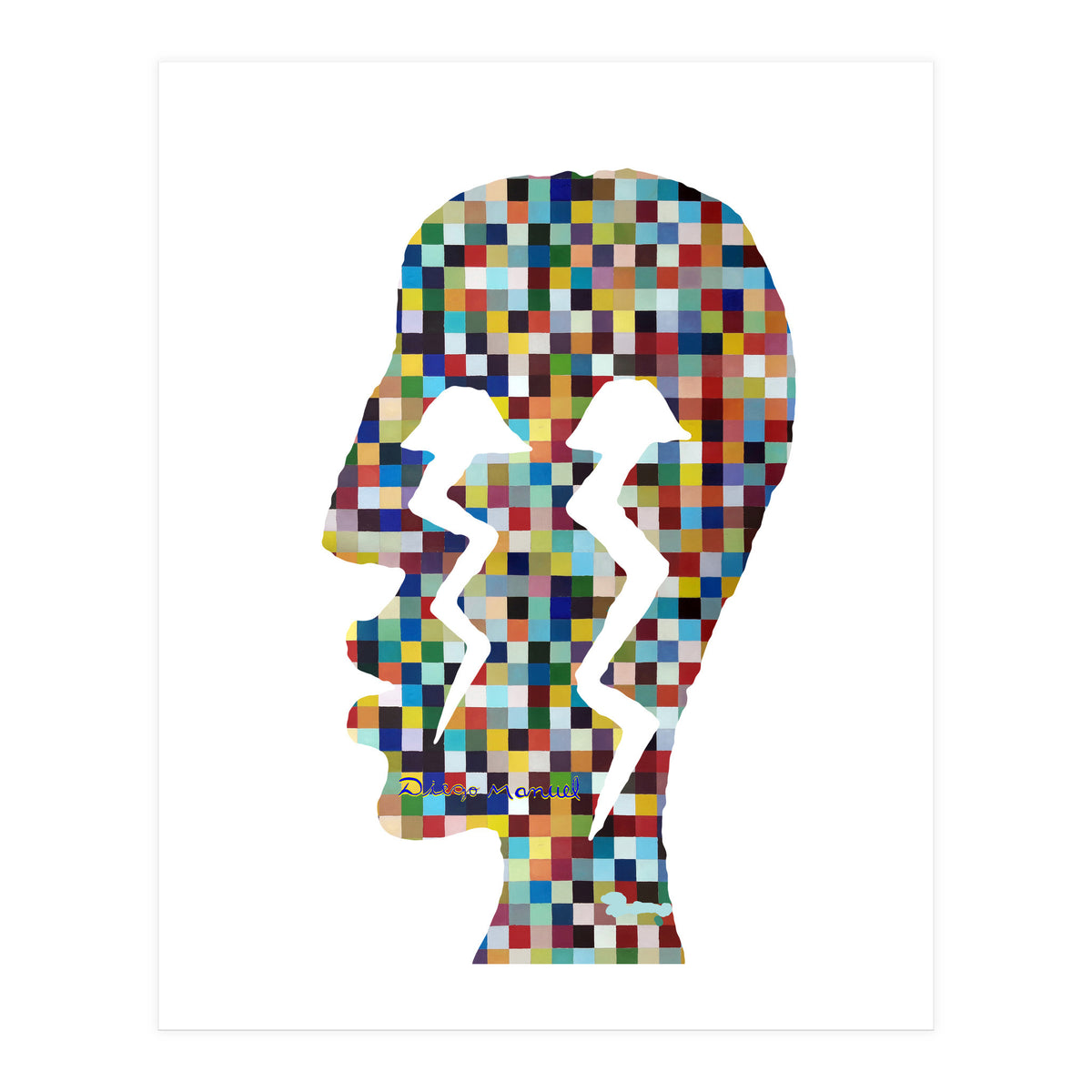 Perfil Con Rayos 11  (Print Only)