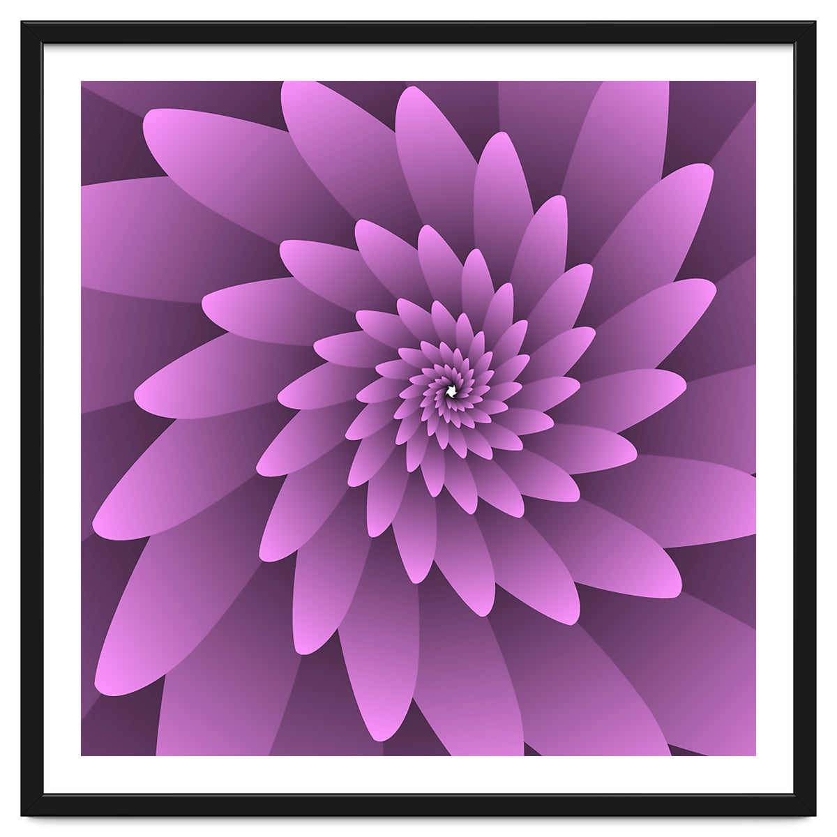 3 D Floral Modern Pink Art