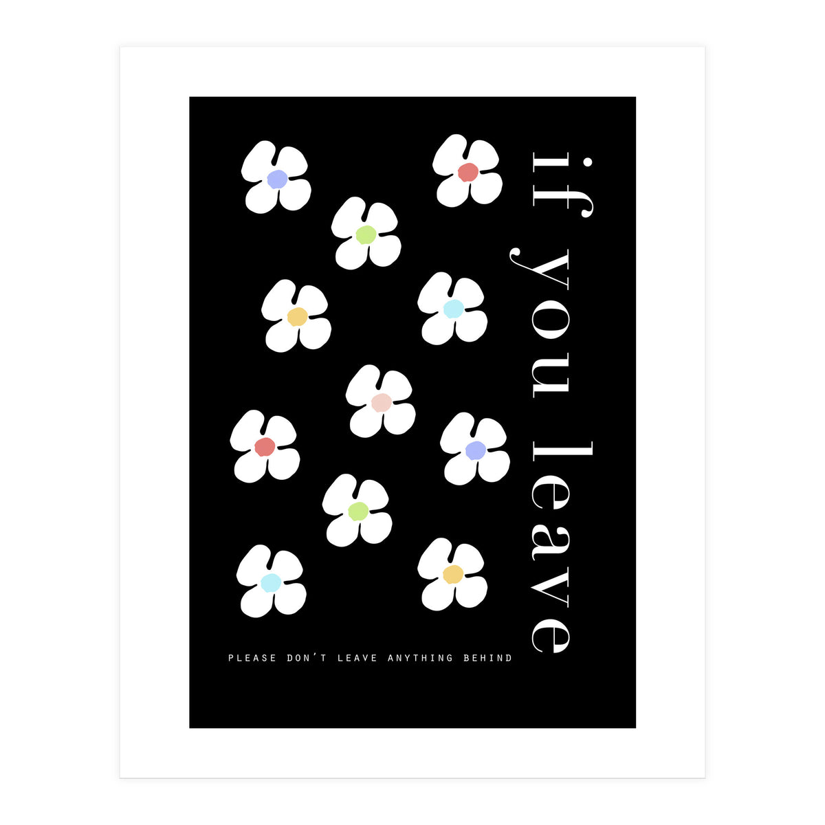 If you leave (Print Only)