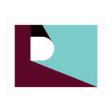 Geometric Shapes No. 82 - purple & teal (Print Only) thumbnail