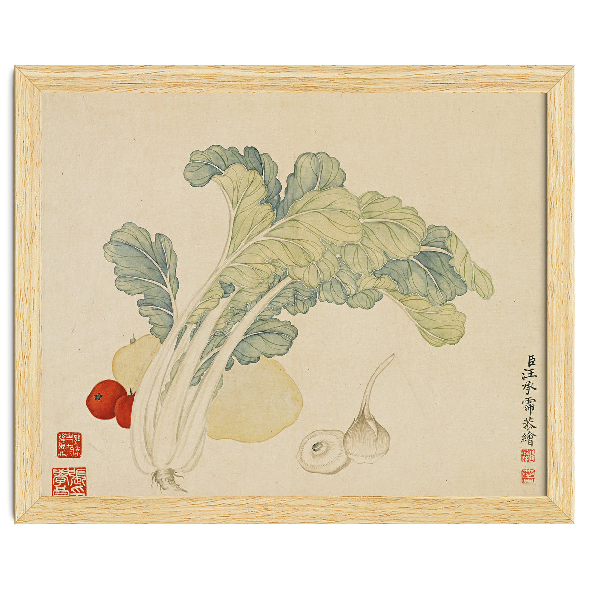 Wang Chengyu ~flowers, Vegetables, Chinese Cabbage, Potatoes, Garlic, Tomatoes, Vegetables
