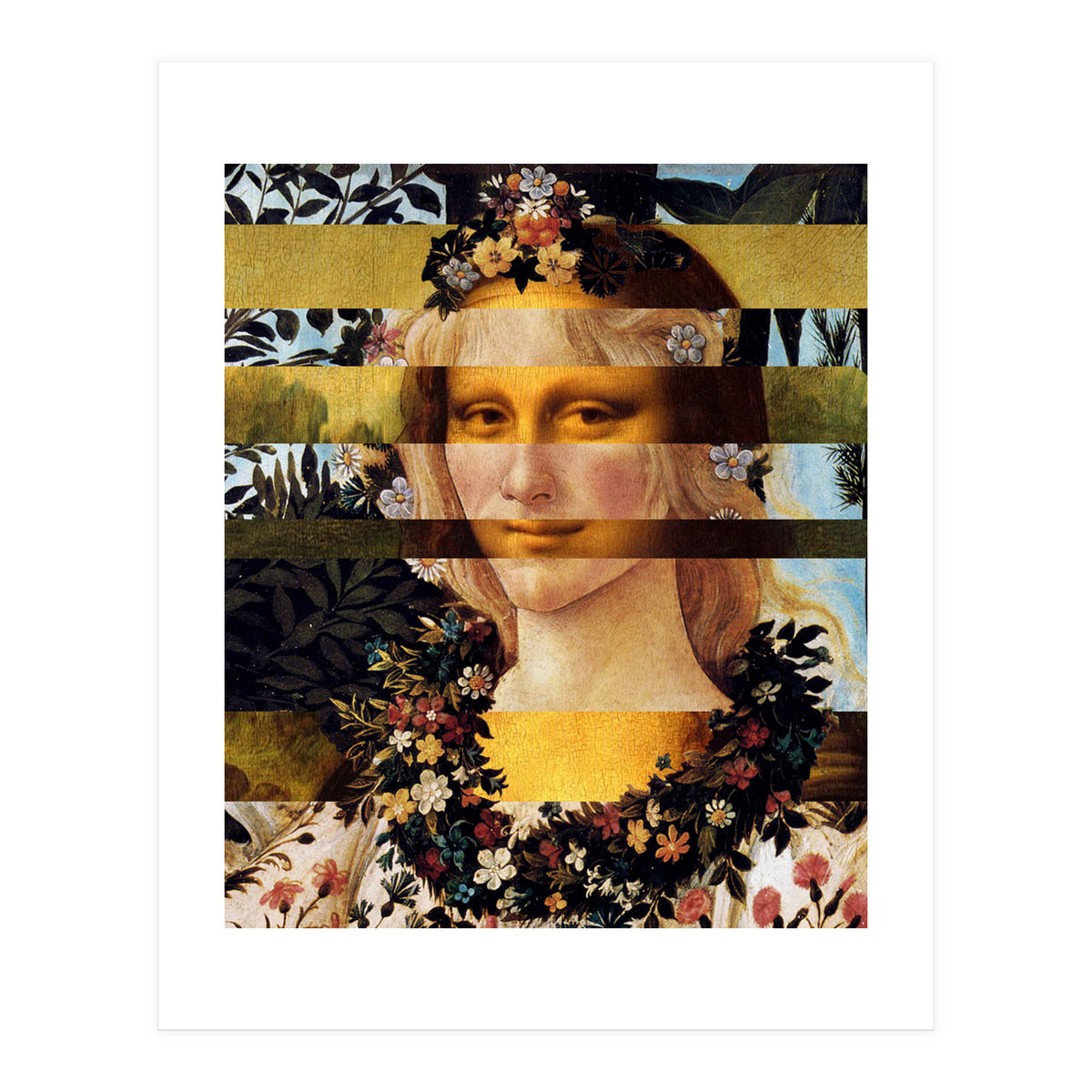 Leonardos Mona Lisa  Botticell (Print Only)