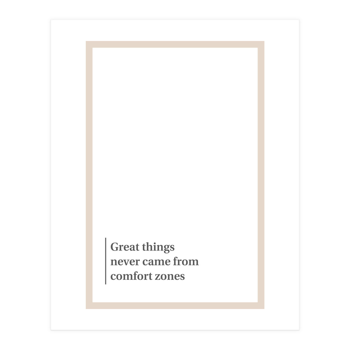 COMFORT ZONE (Print Only)