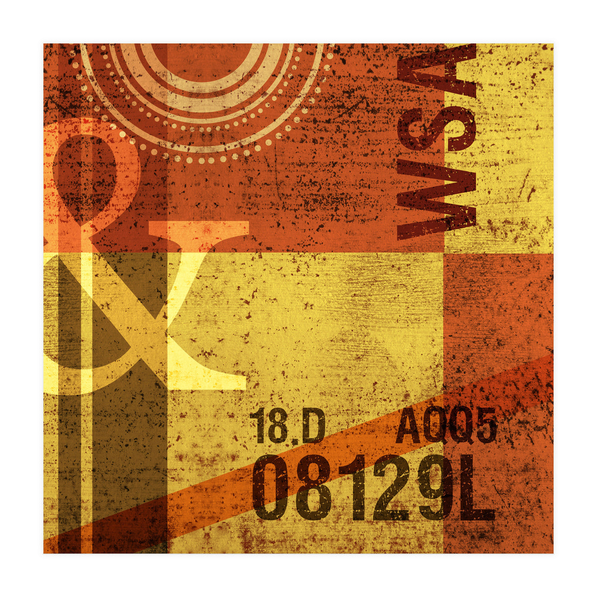 Abstract Industrial Yellow (Print Only)