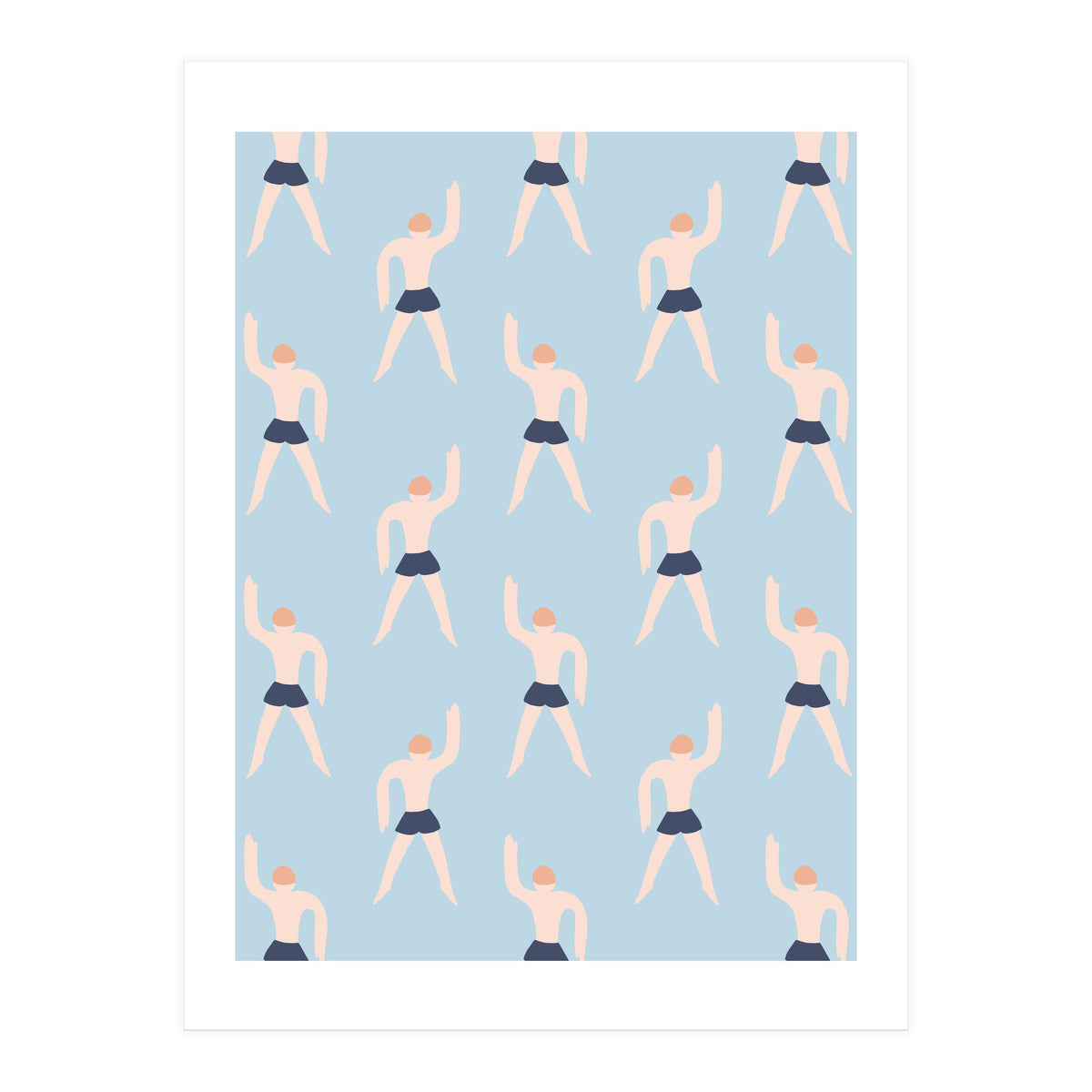 Swimming Boy Pattern (Print Only)