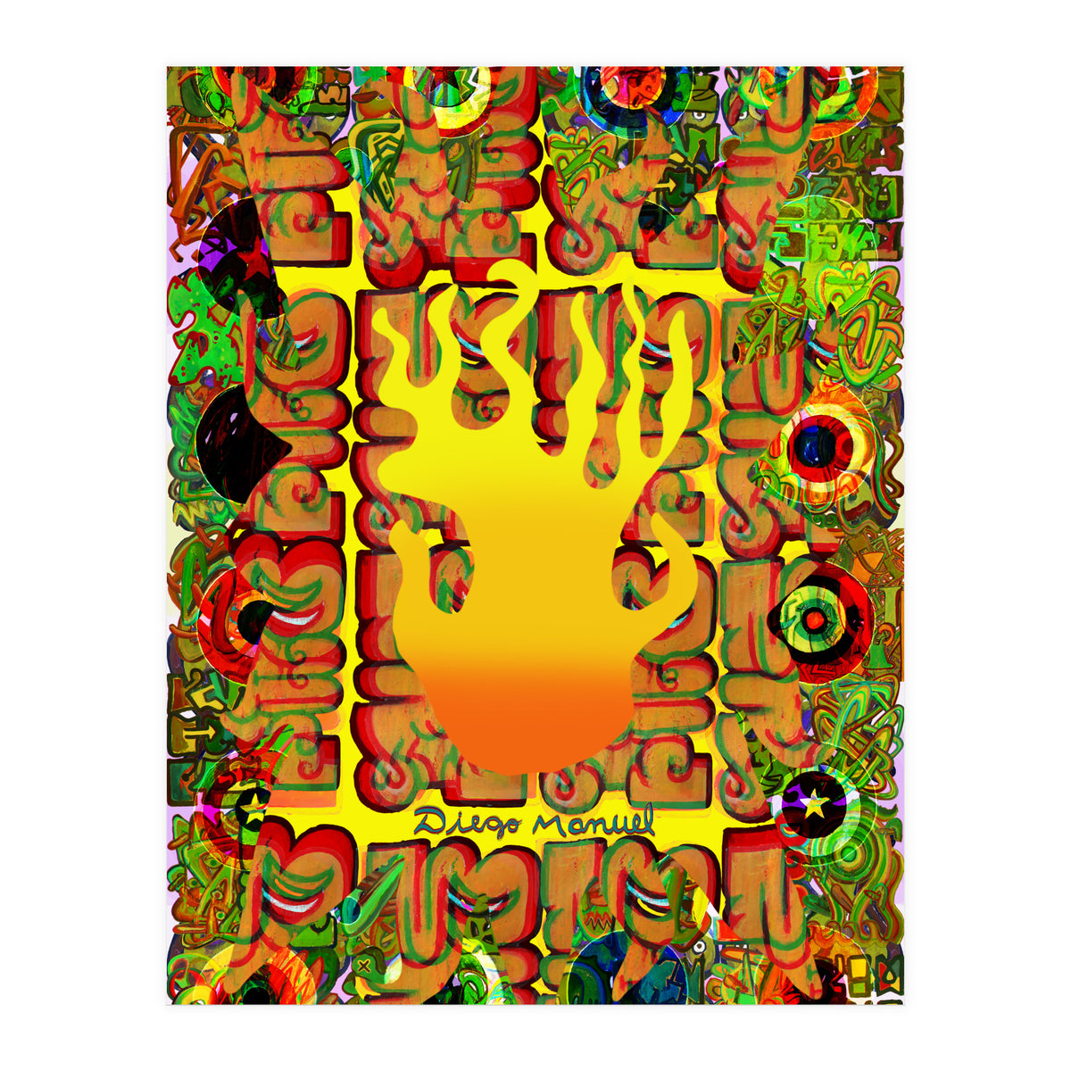 Fuego Y Graffiti 3 (Print Only)