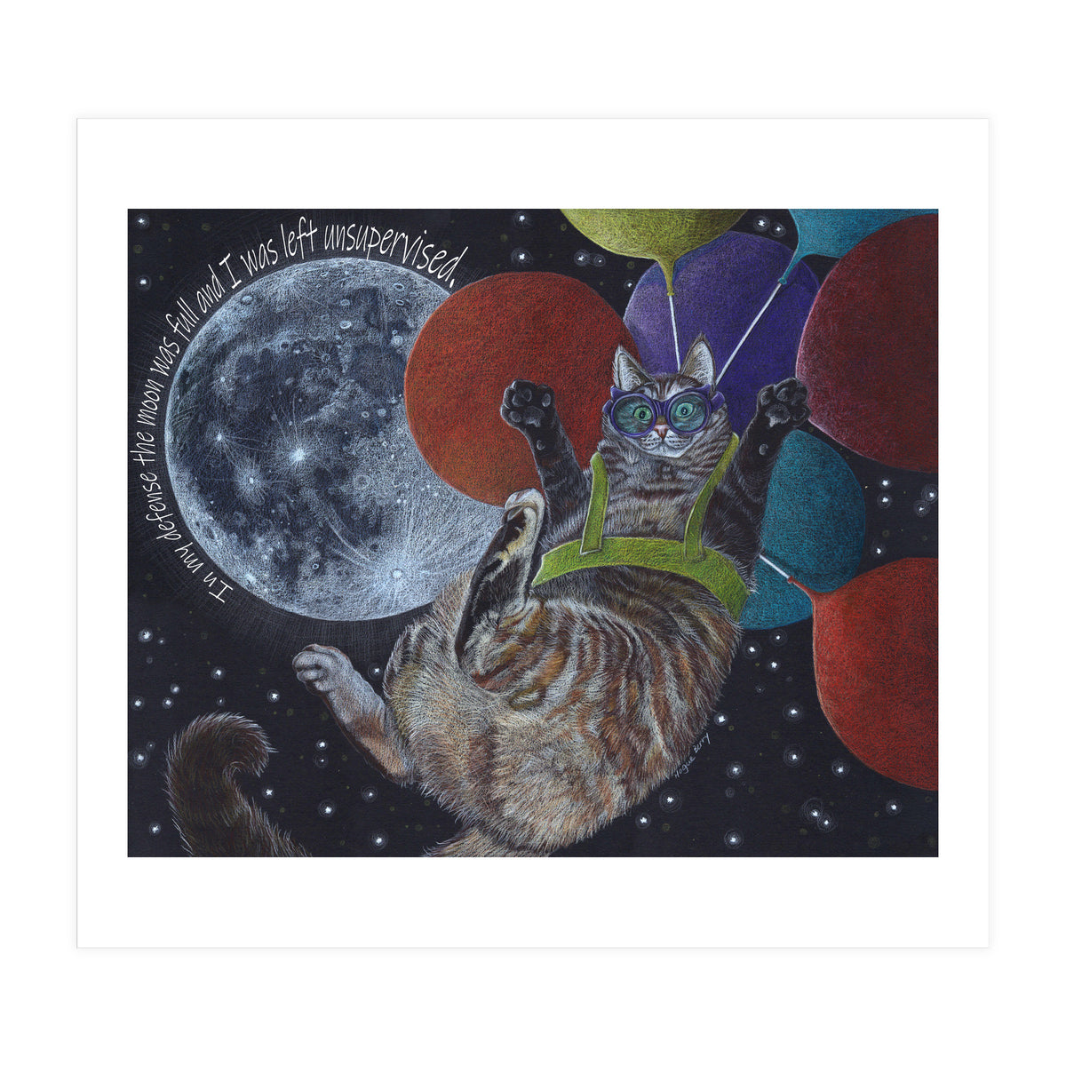 Balloon Cat (Print Only)