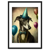 Greyhound At A Party
