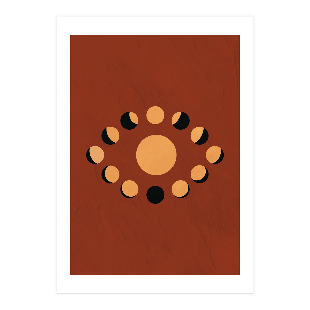 Lunar Eclipse Moon Illustration (Print Only)