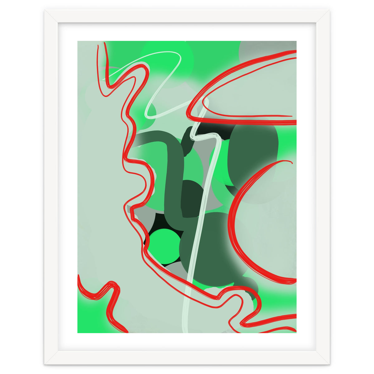 Abstraction In Complementary Colors 1