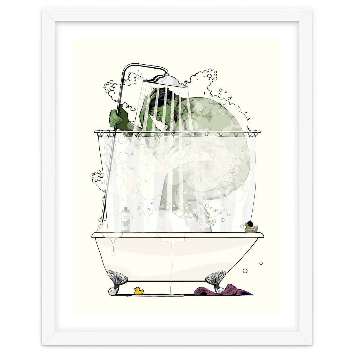 Hulk in the Shower, funny bathroom humour