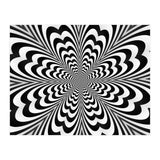 Abstract Spiral Black And White Optical Illusion (Print Only) thumbnail