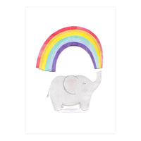 Rainbow Elephant (Print Only)
