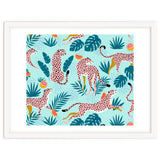 Cheetahs In The Grapefruit Grove, Tropical Jungle bohemian Wildlife, Tiger Wild Cat Nature Forest thumbnail