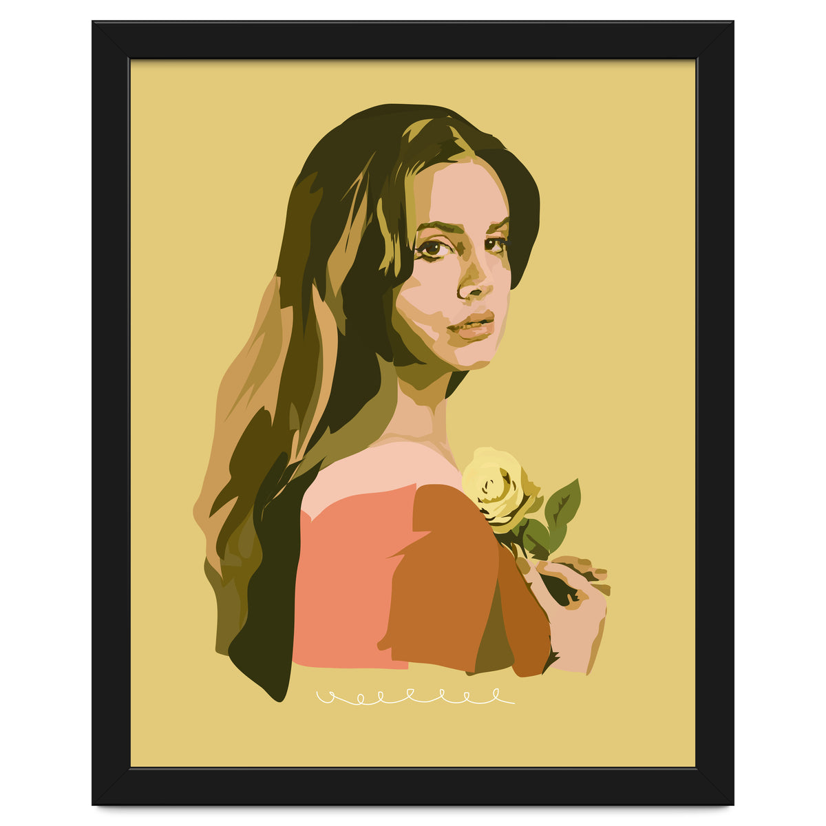 Lana Del Rey With Rose