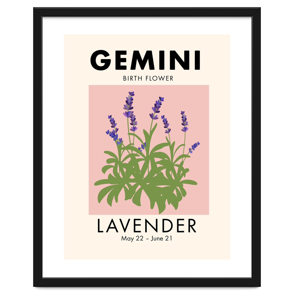 Gemini Birth Flower Lavender