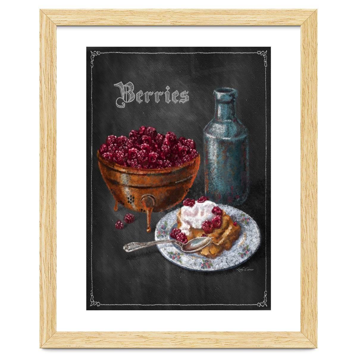 Berries Chalkboard Art