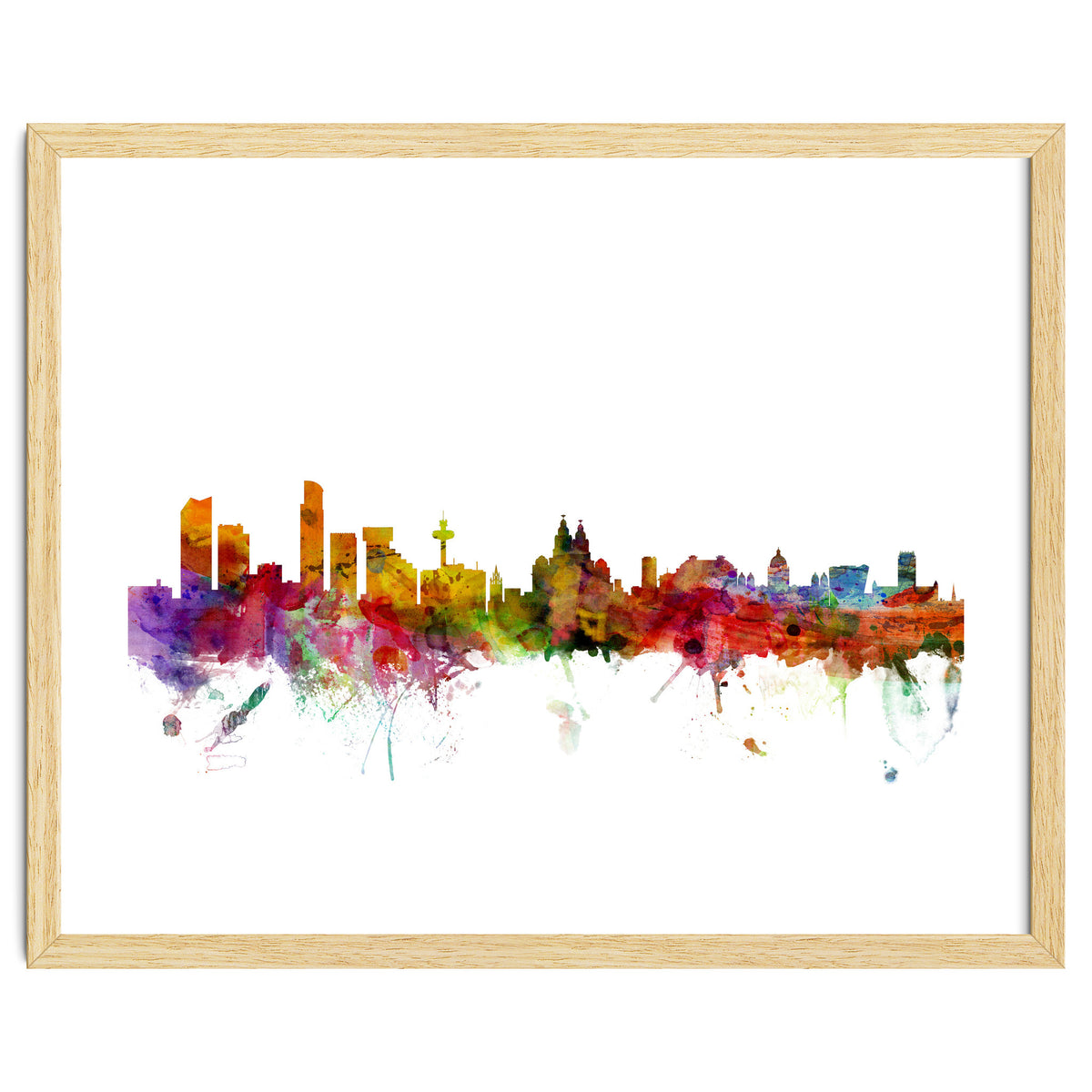 Liverpool England Skyline