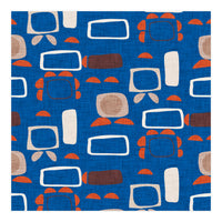 Mod Shapes Blue  (Print Only)