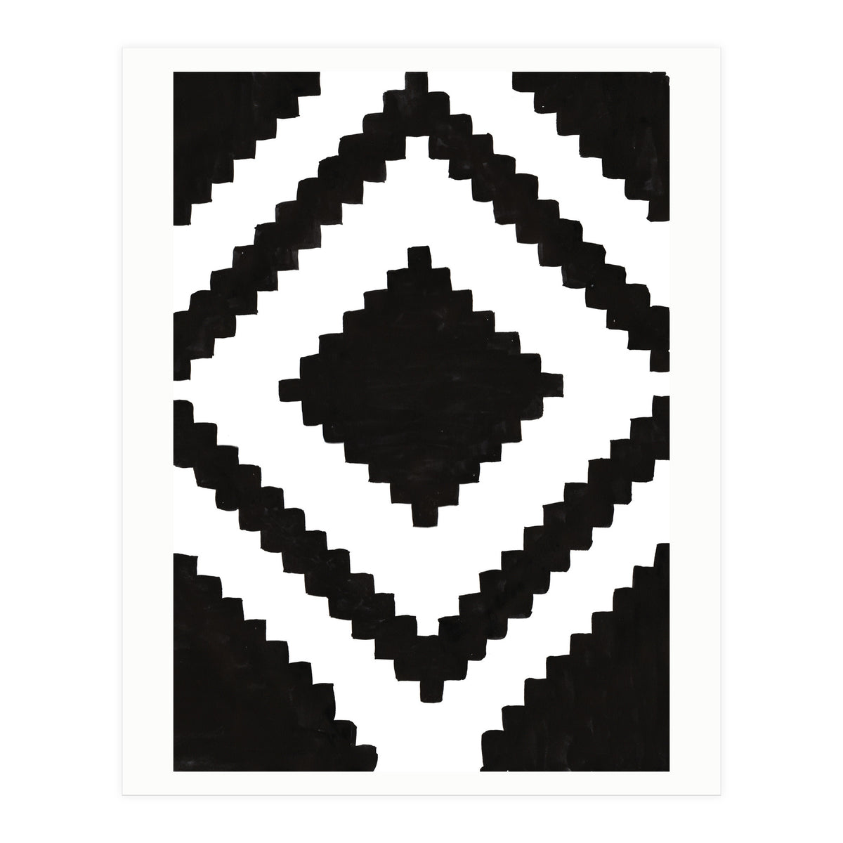 Patterns Aztec Black (Print Only)