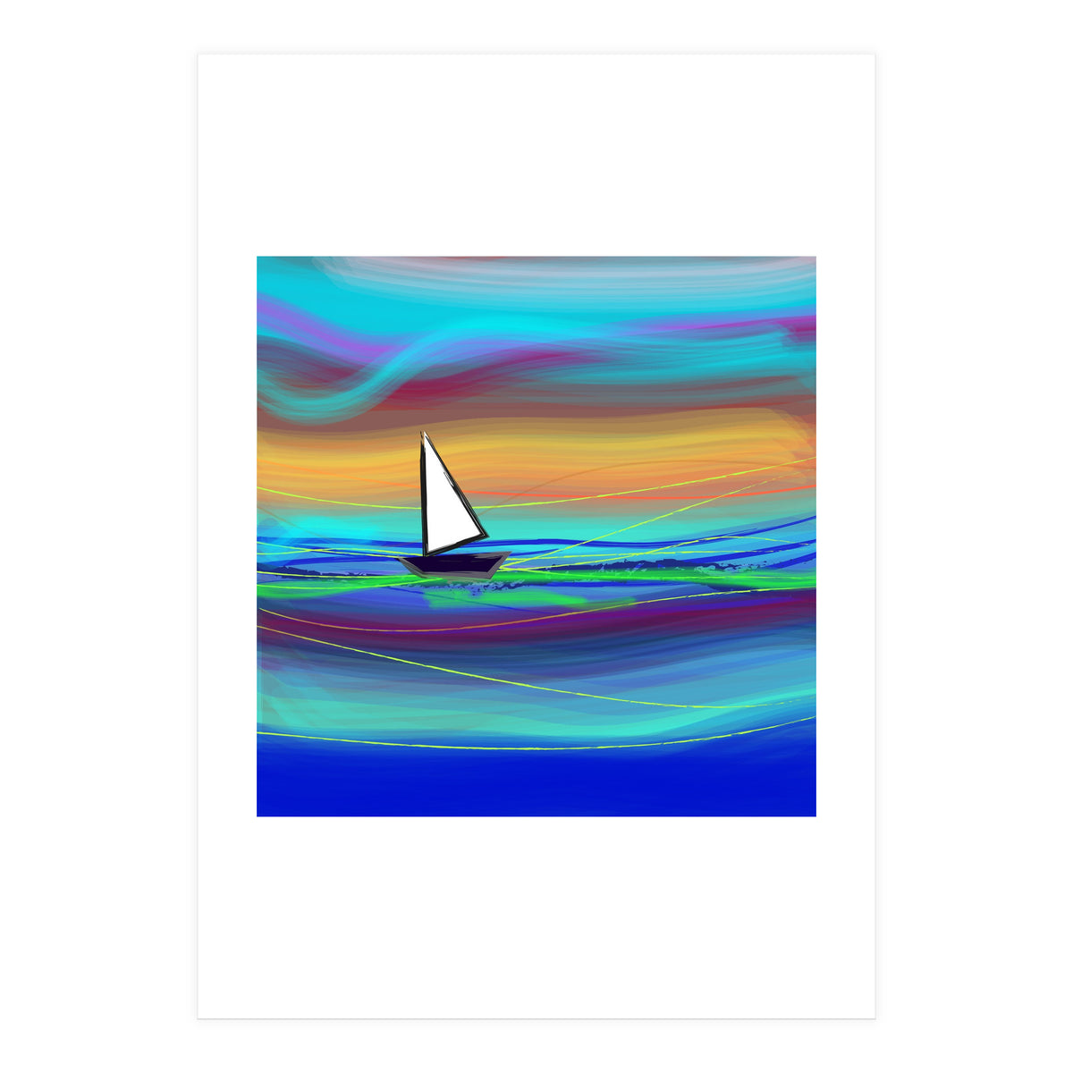 Sailing away (Print Only)