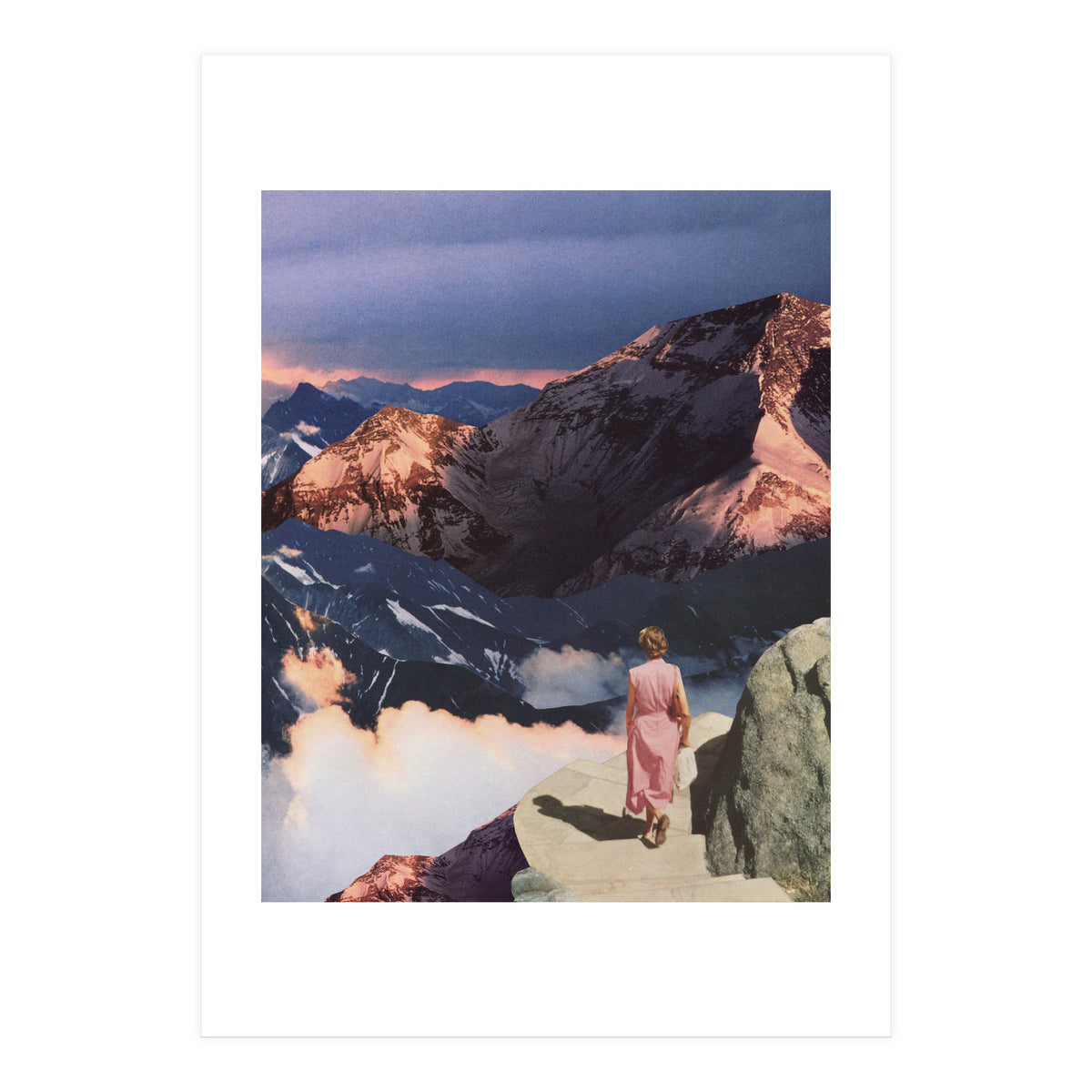 Descending In Pink (Print Only)