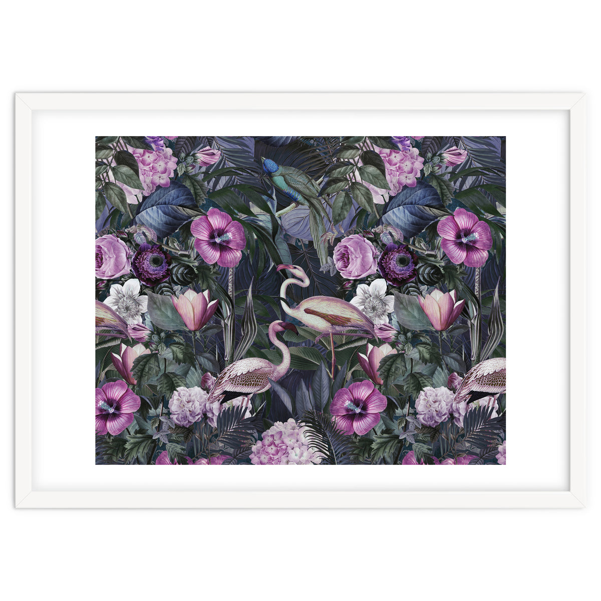 Flamingos Dark Jungle 2