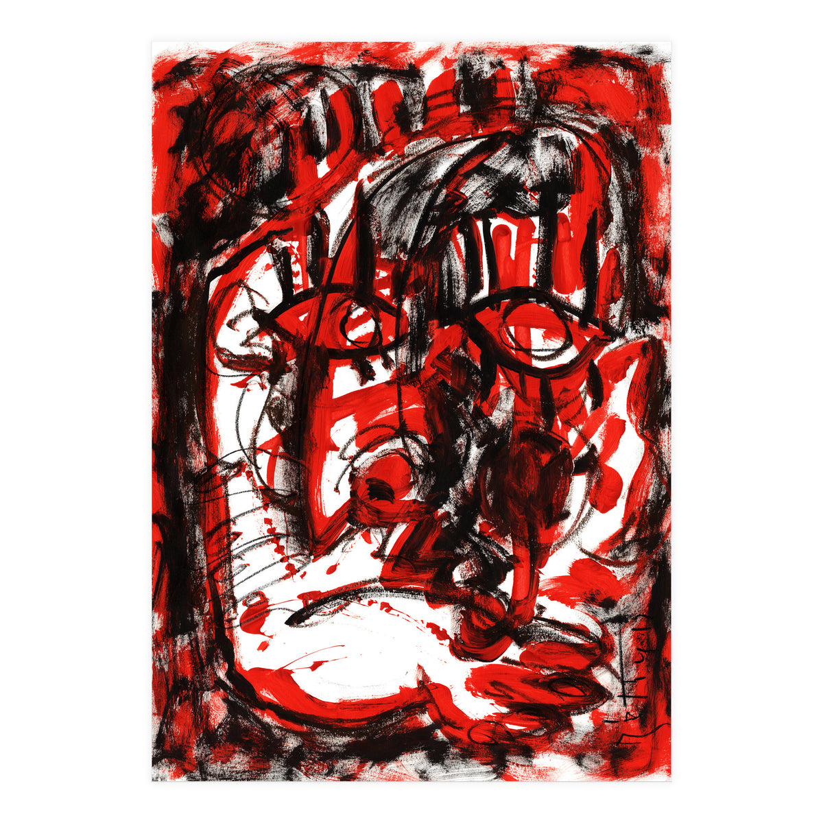 Anger - white background (Print Only)