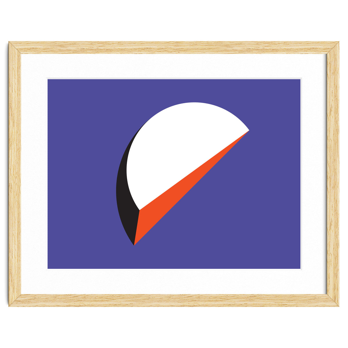 Geometric Shapes No. 37 - orange & purple