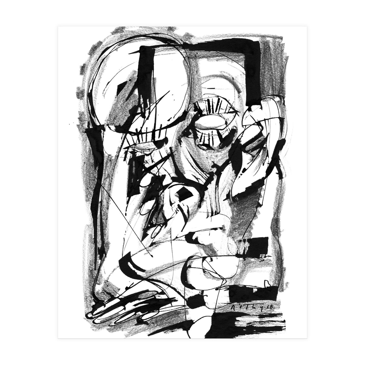 Power of the Mind - b&w (Print Only)