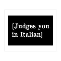 Judges You In Italian (Print Only)